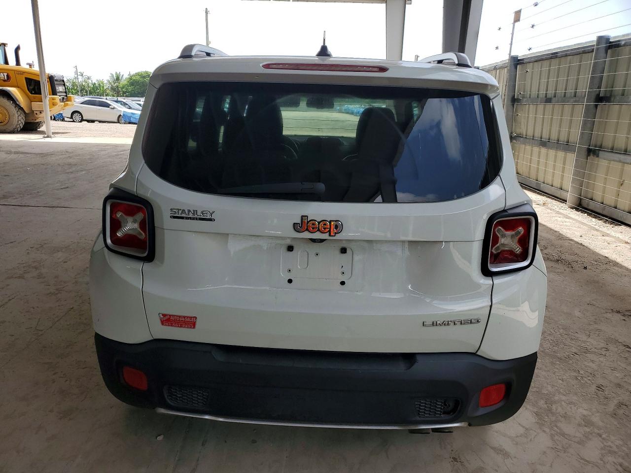 2015 Jeep Renegade Limited White vin: ZACCJADT1FPB31574