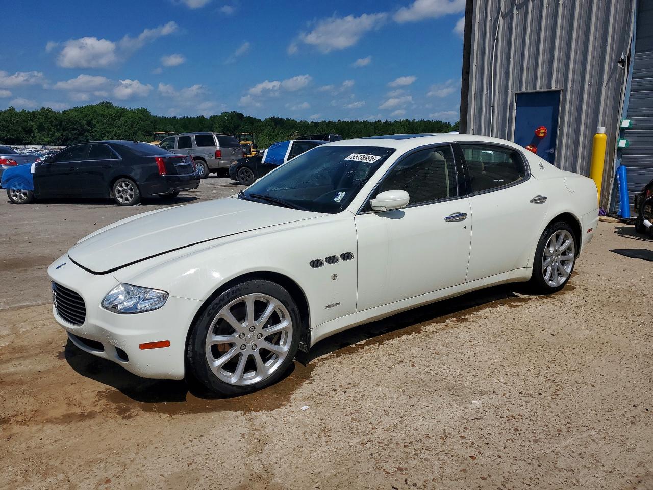 2007 Maserati Quattroporte M139 White vin: ZAMFE39A670028948