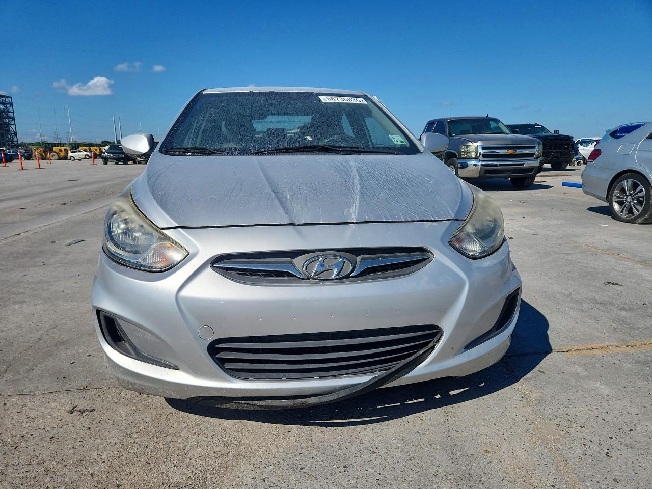 2013 Hyundai Accent Gls Серебряный vin: KMHCT4AE0DU523230