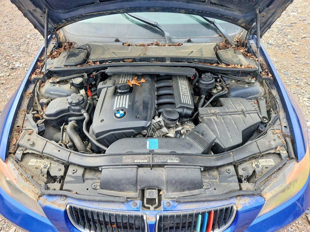 2007 Bmw 328 I Sulev Blue vin: WBAVC53577FZ75973