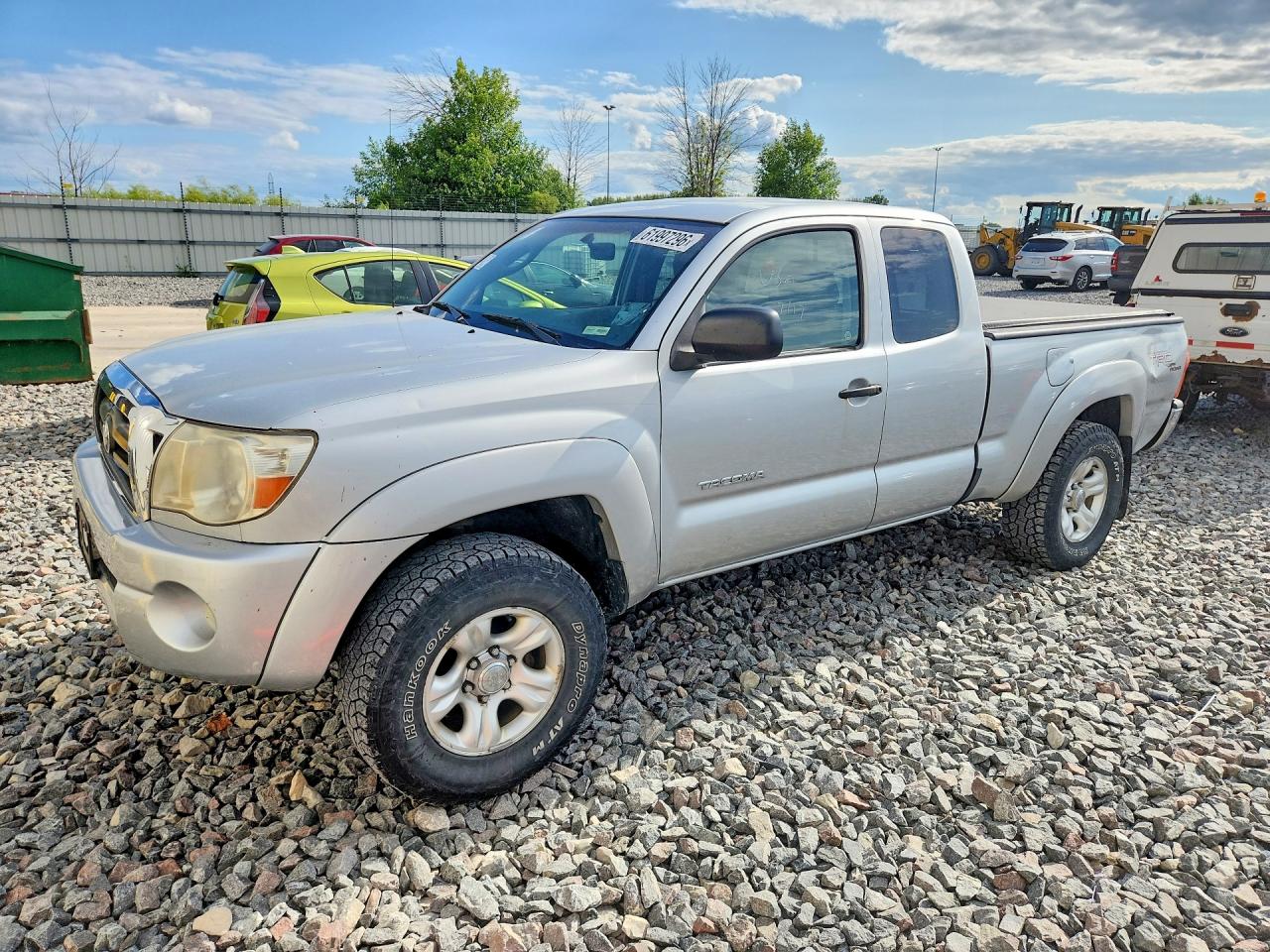 2007 Toyota Tacoma V6 Silver vin: 5TEUU42N27Z344798