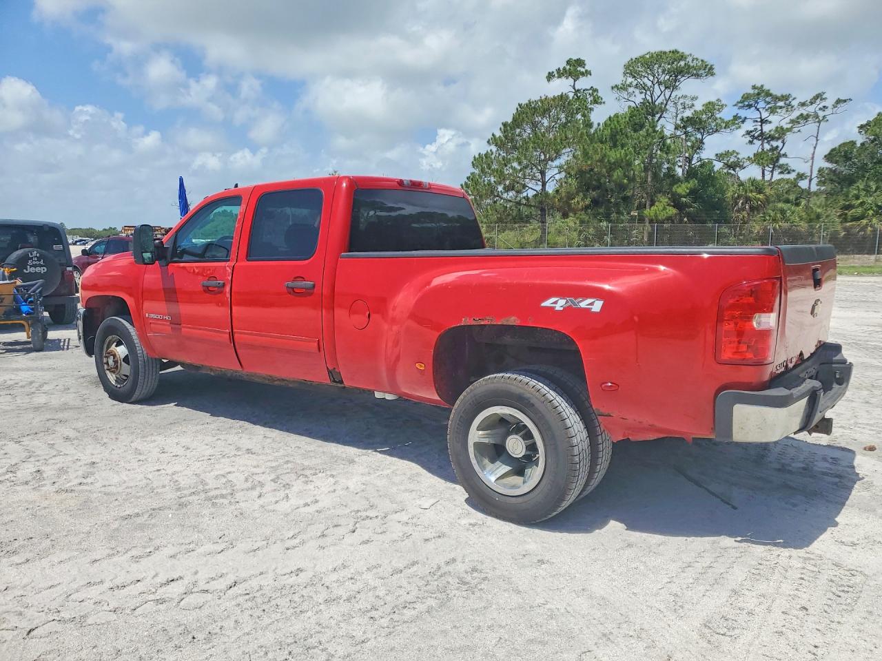 2009 Chevrolet Silverado K3500 Lt Red vin: 1GCJK83669F186103