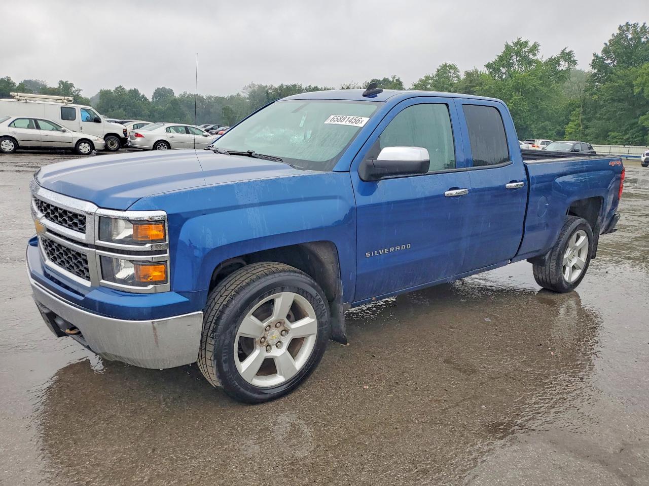 2015 Chevrolet Silverado K1500 Синий vin: 1GCVKPECXFZ273981