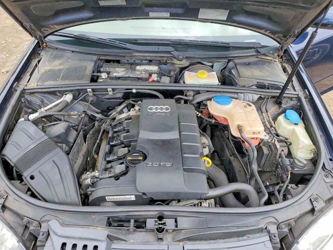2008 Audi A4 2.0t Quattro Blue vin: WAUDF78E28A004465