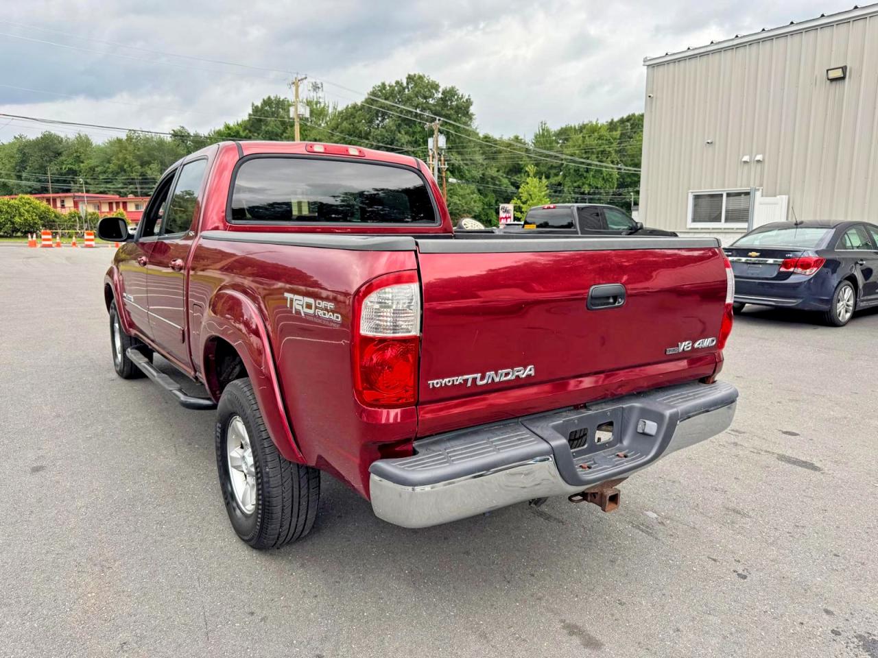 2006 Toyota Tundra Double Cab Sr5 Red vin: 5TBDT44106S522712