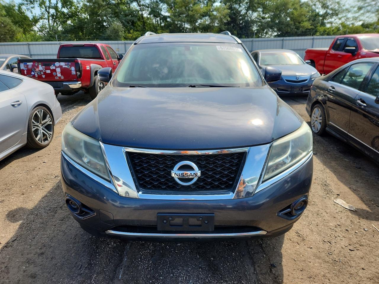 2014 Nissan Pathfinder Sv Gray vin: 5N1AR2MM7EC709481