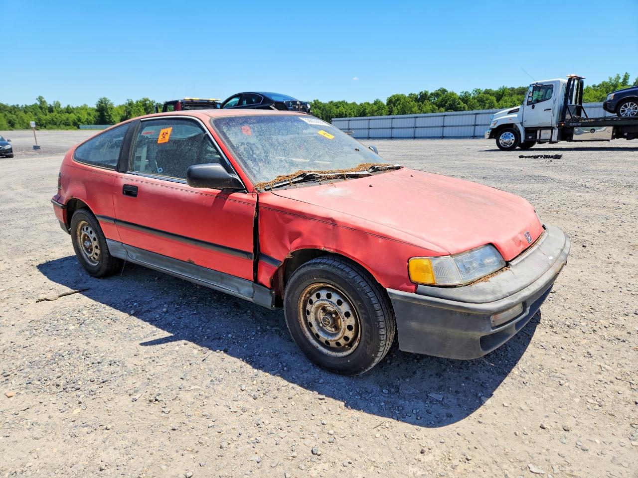 1991 Honda Civic Crx 1.5 Hf Red vin: JHMED8360MS007855