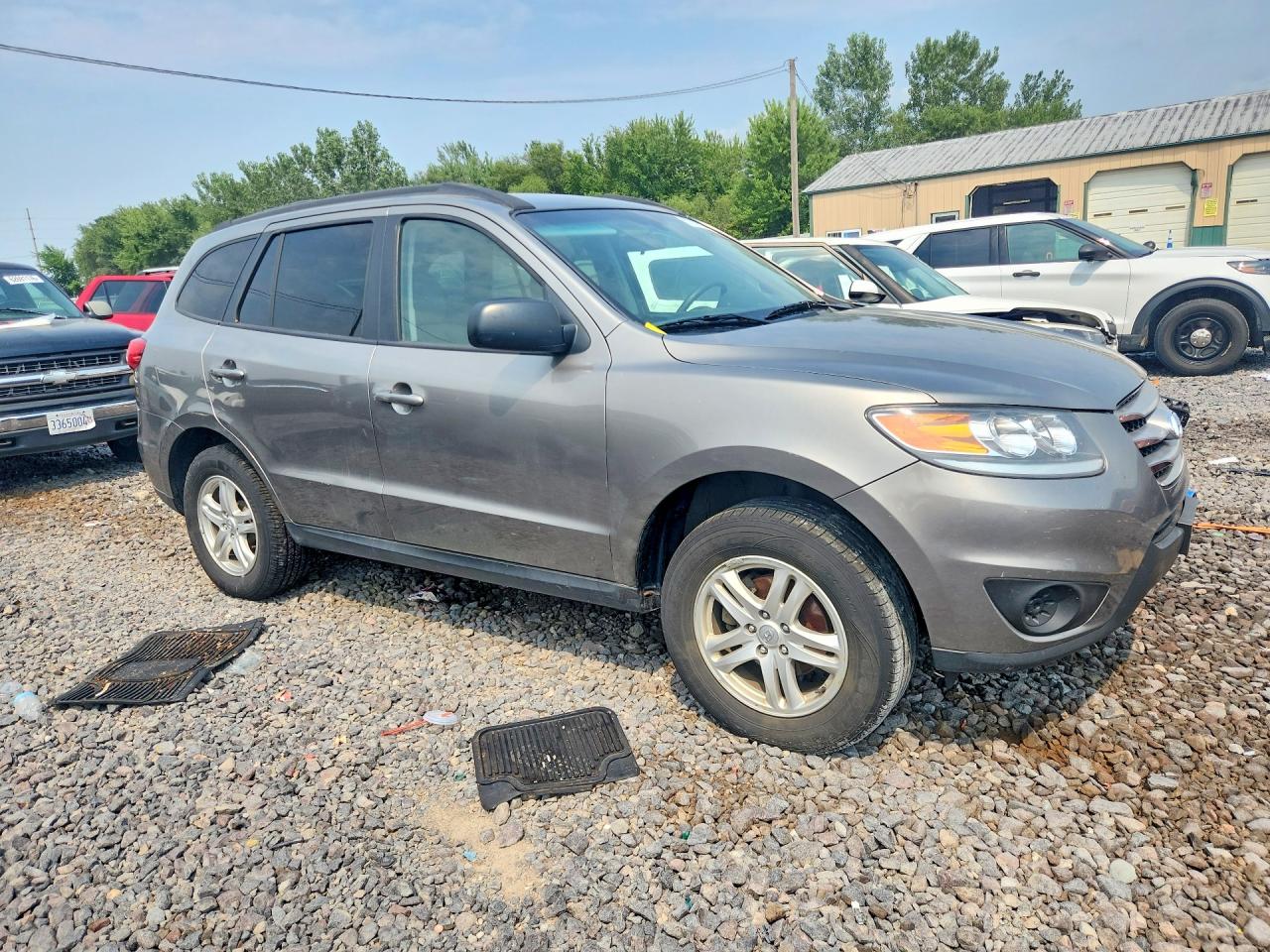 2012 Hyundai Santa Fe Gls Gray vin: 5XYZG3AB6CG122056