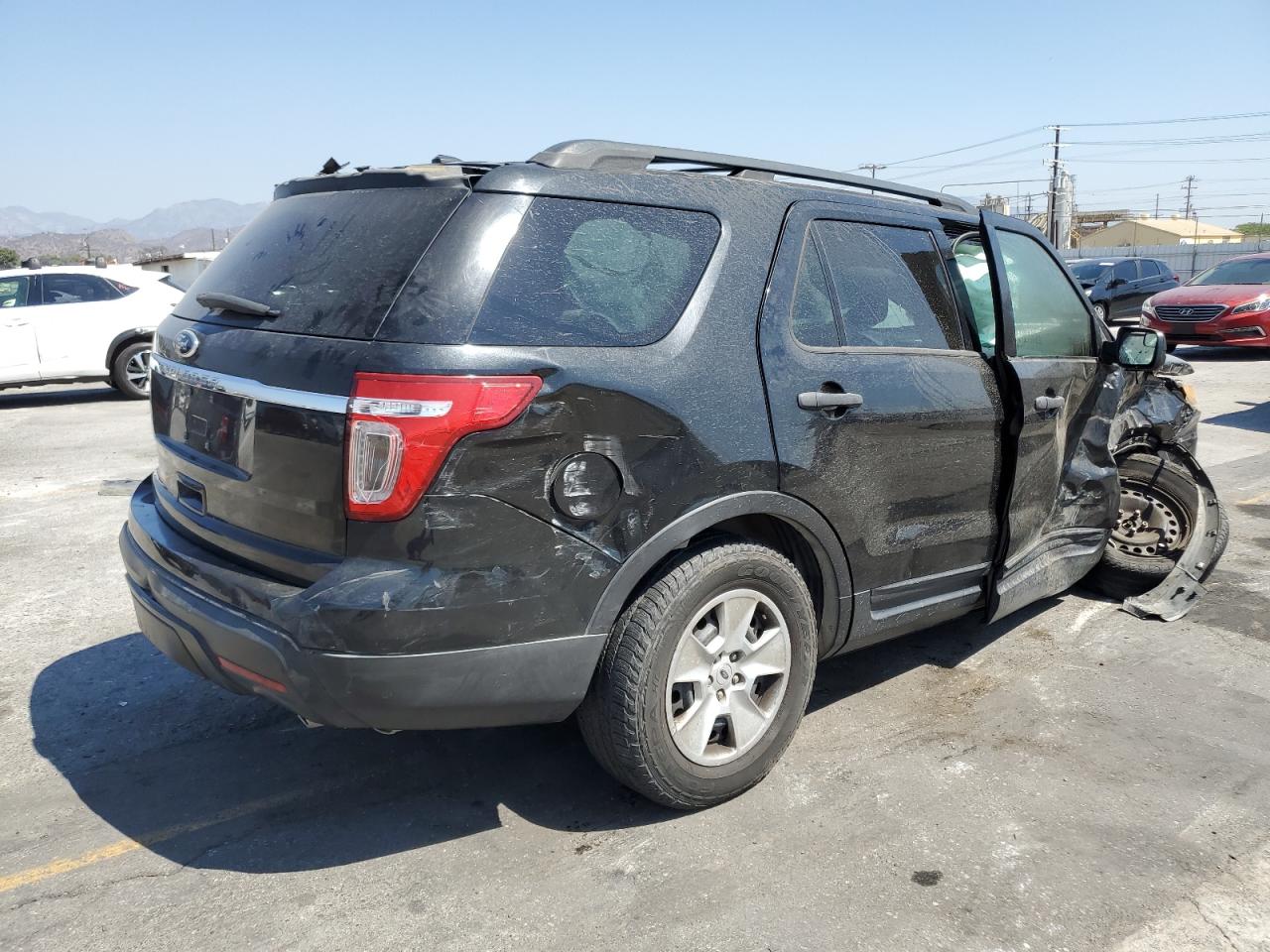 2014 Ford Explorer Black vin: 1FM5K7B82EGA32941