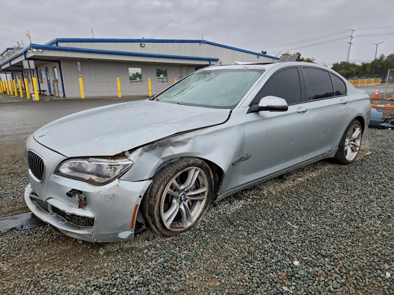 2015 Bmw 750 I Silver vin: WBAYA8C50FD825489