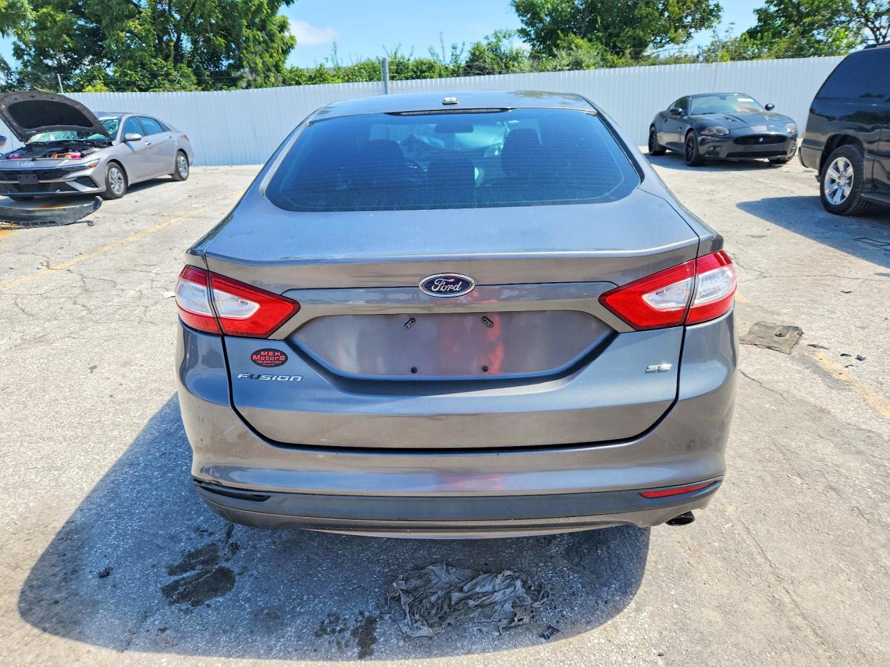 2014 Ford Fusion Se Gray vin: 1FA6P0H79E5388627