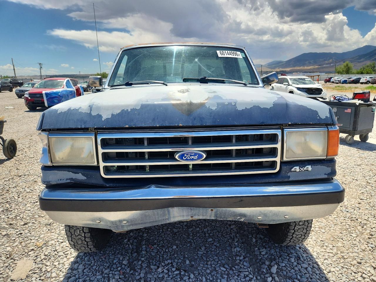 1991 Ford F250 Blue vin: 1FTEF26N2MPB24254