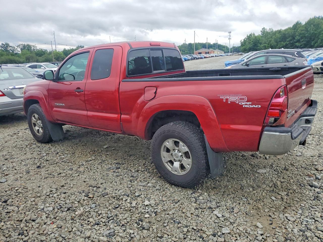 2008 Toyota Tacoma Access Cab Red vin: 5TEUU42N68Z579299