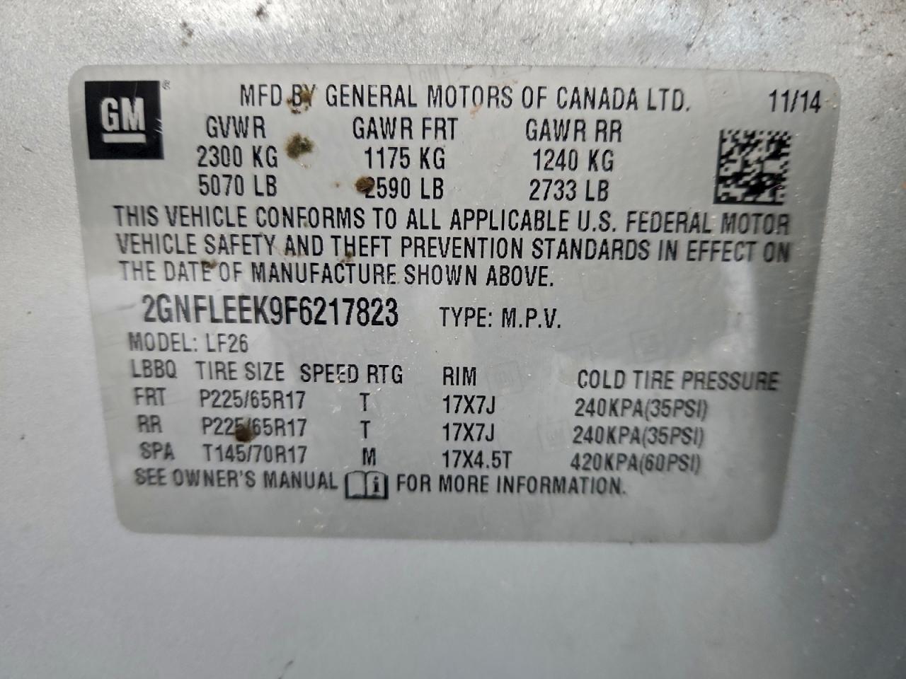 2015 Chevrolet Equinox Ls Silver vin: 2GNFLEEK9F6217823