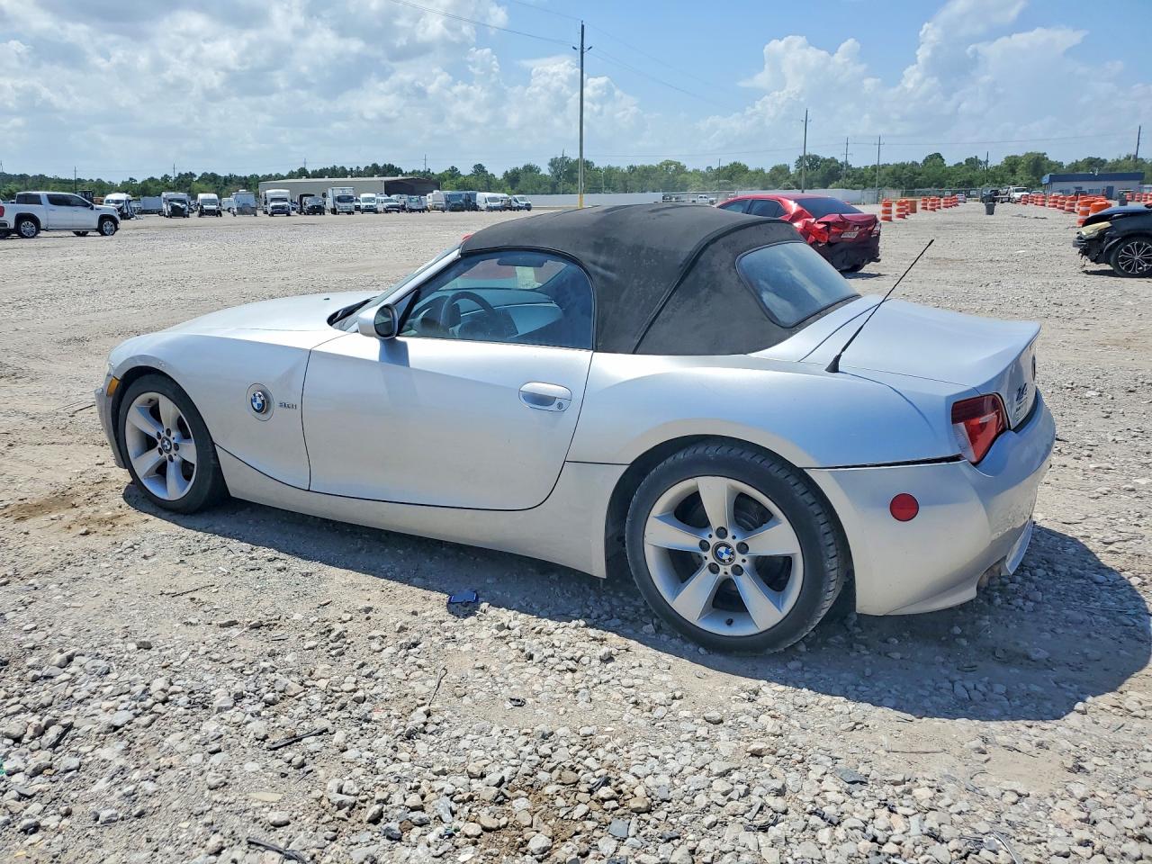 2006 Bmw Z4 3.0 Silver vin: 4USBU33526LW67952