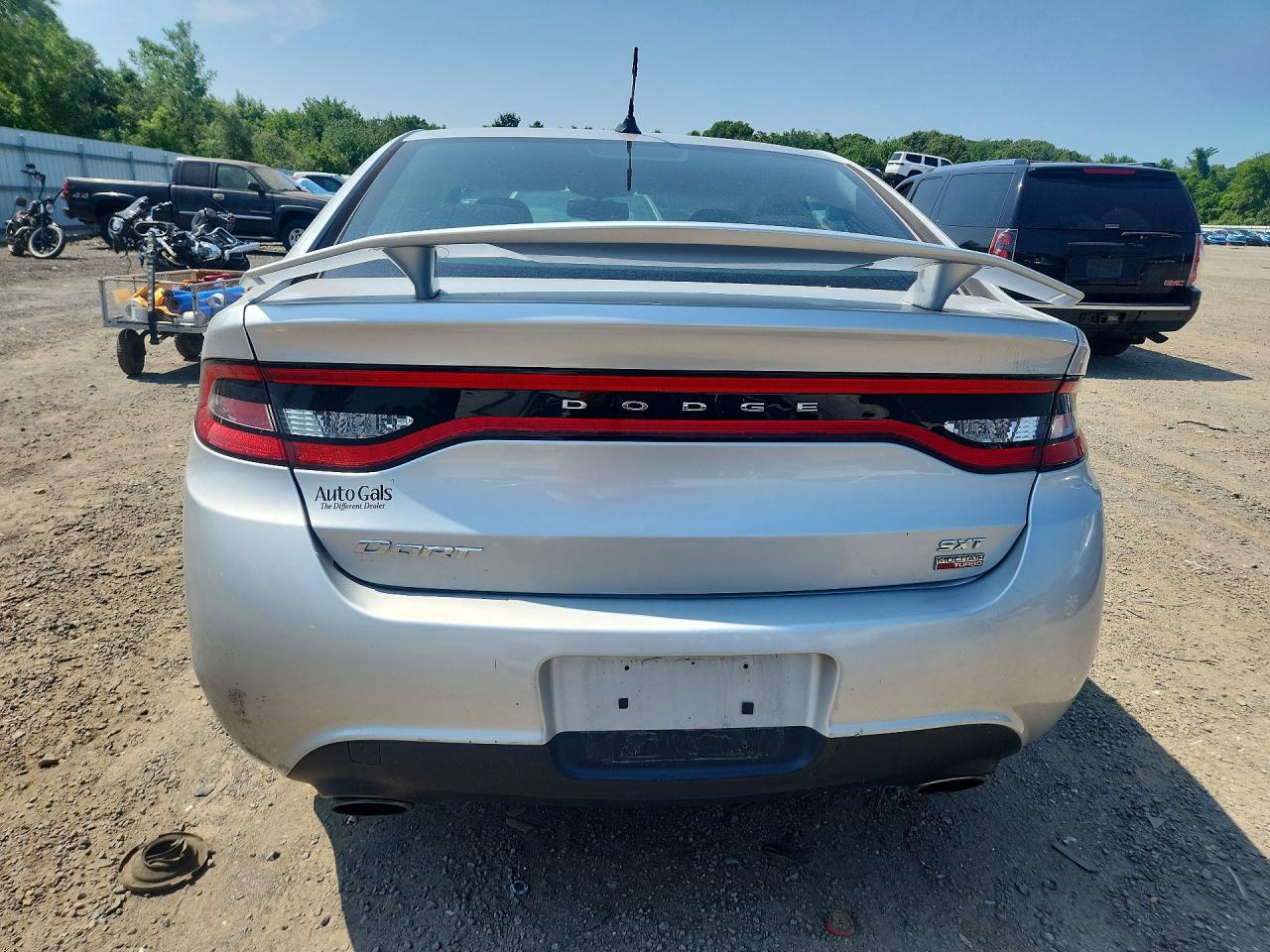 2013 Dodge Dart Sxt Silver vin: 1C3CDFBH8DD155468
