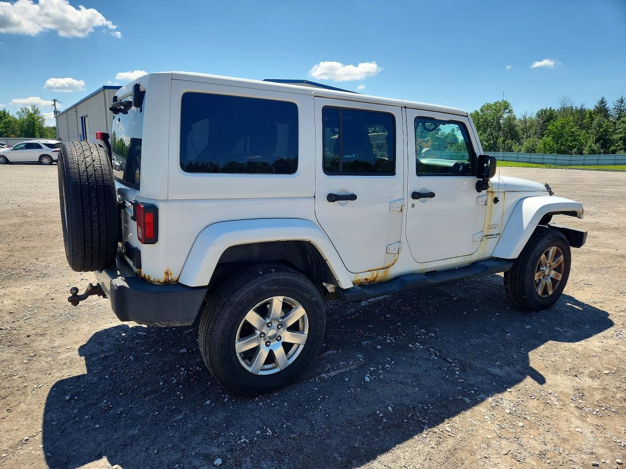 2013 Jeep Wrangler Unlimited Sahara White vin: 1C4BJWEG2DL595145