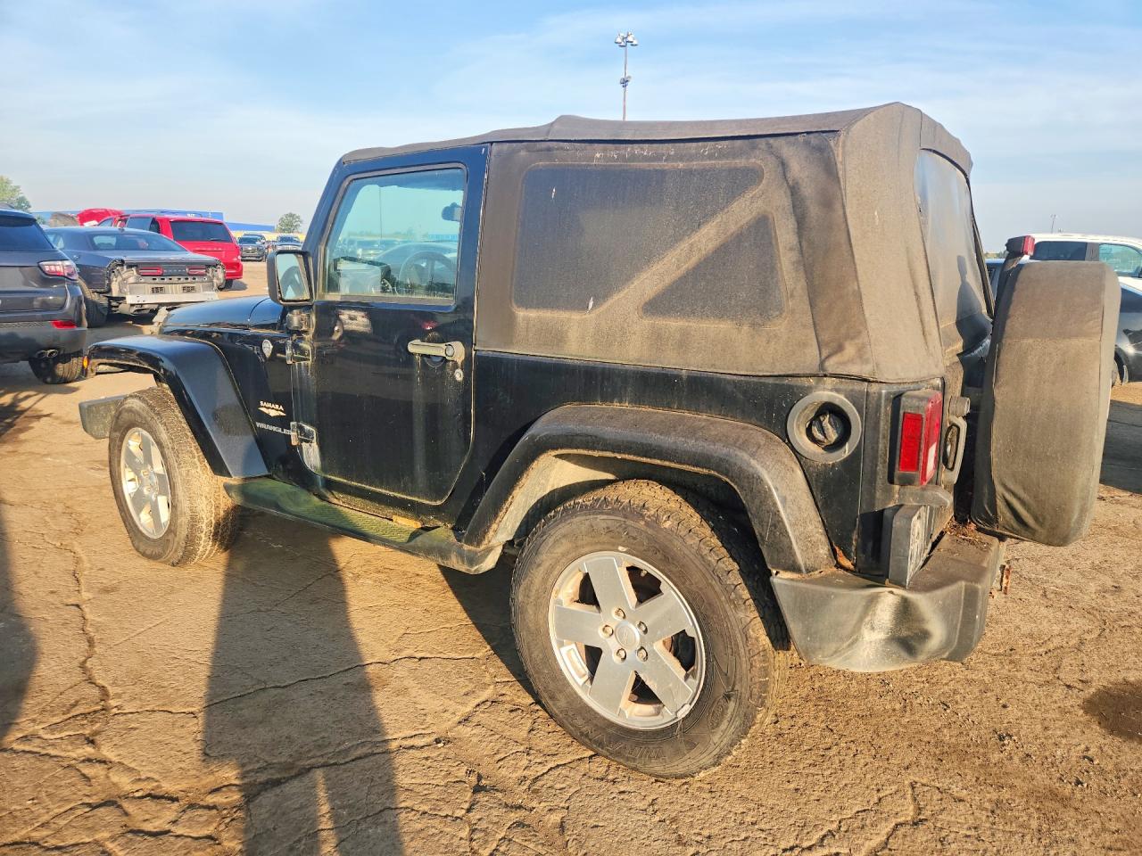 2007 Jeep Wrangler Sahara Black vin: 1J4FA54107L196774