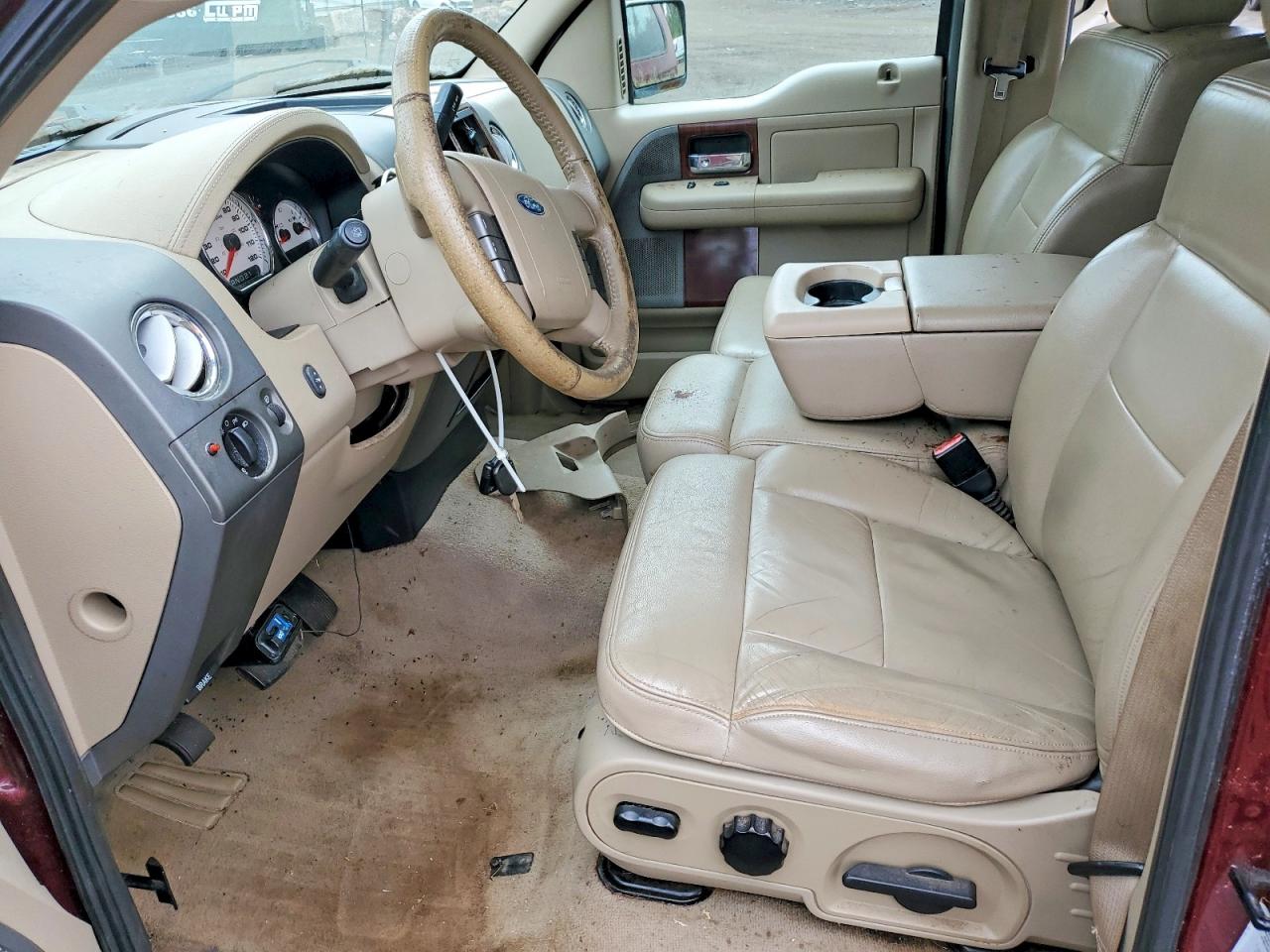 2005 Ford F150 Supercrew Burgundy vin: 1FTPW14535FA87891