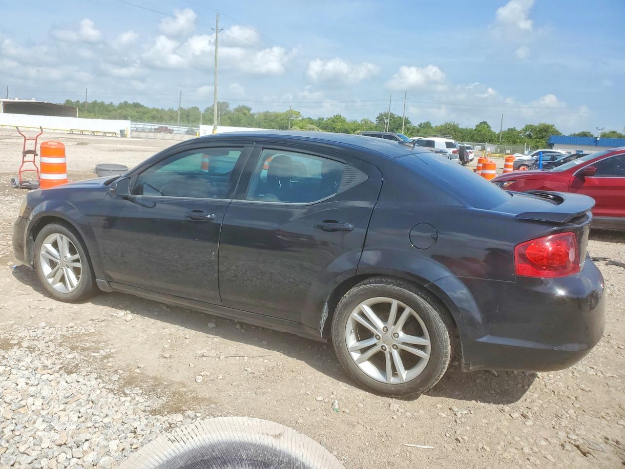 2014 Dodge Avenger Se Black vin: 1C3CDZABXEN130582