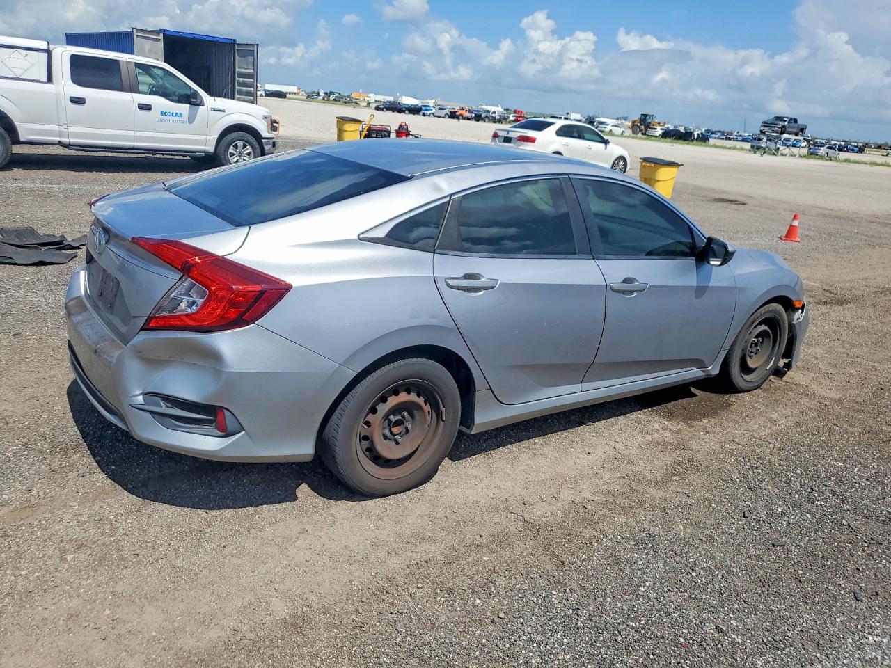2019 Honda Civic Lx Silver vin: 19XFC2E64KE042515