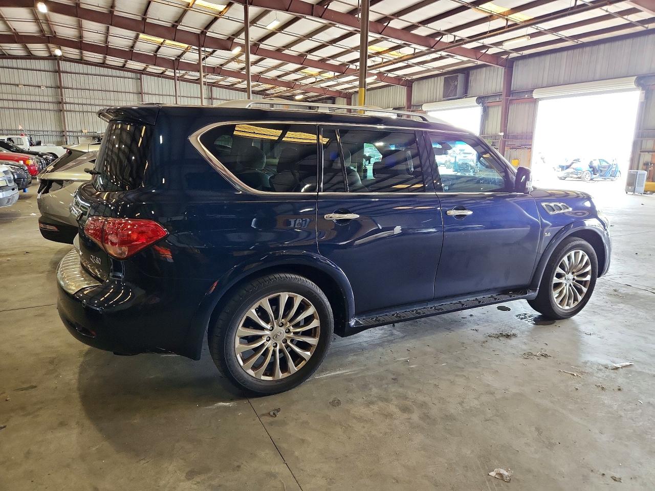 2015 Infiniti Qx80 Base Blue vin: JN8AZ2NFXF9574150