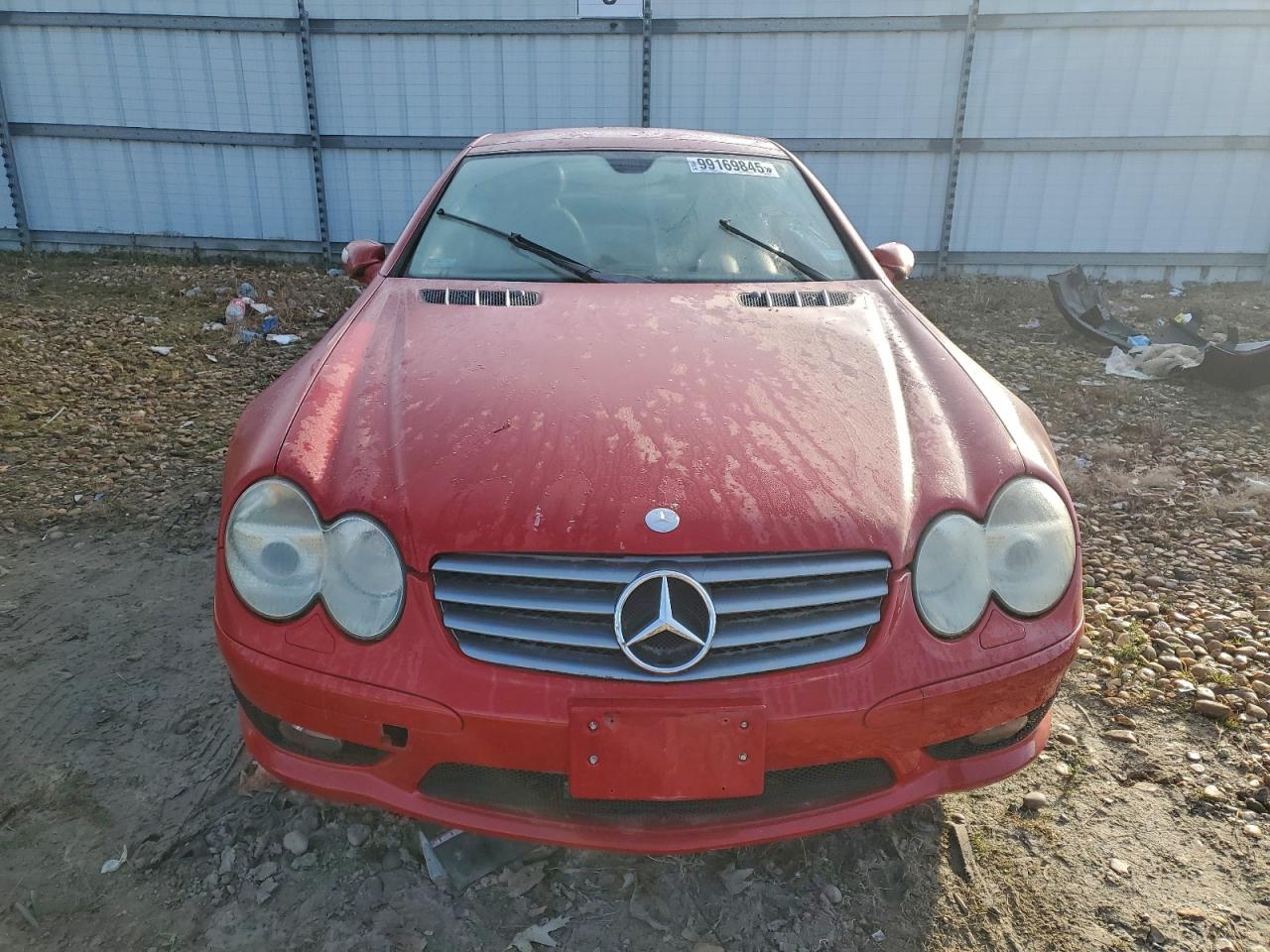 2005 Mercedes-benz Sl 500 Red vin: WDBSK75F35F104882