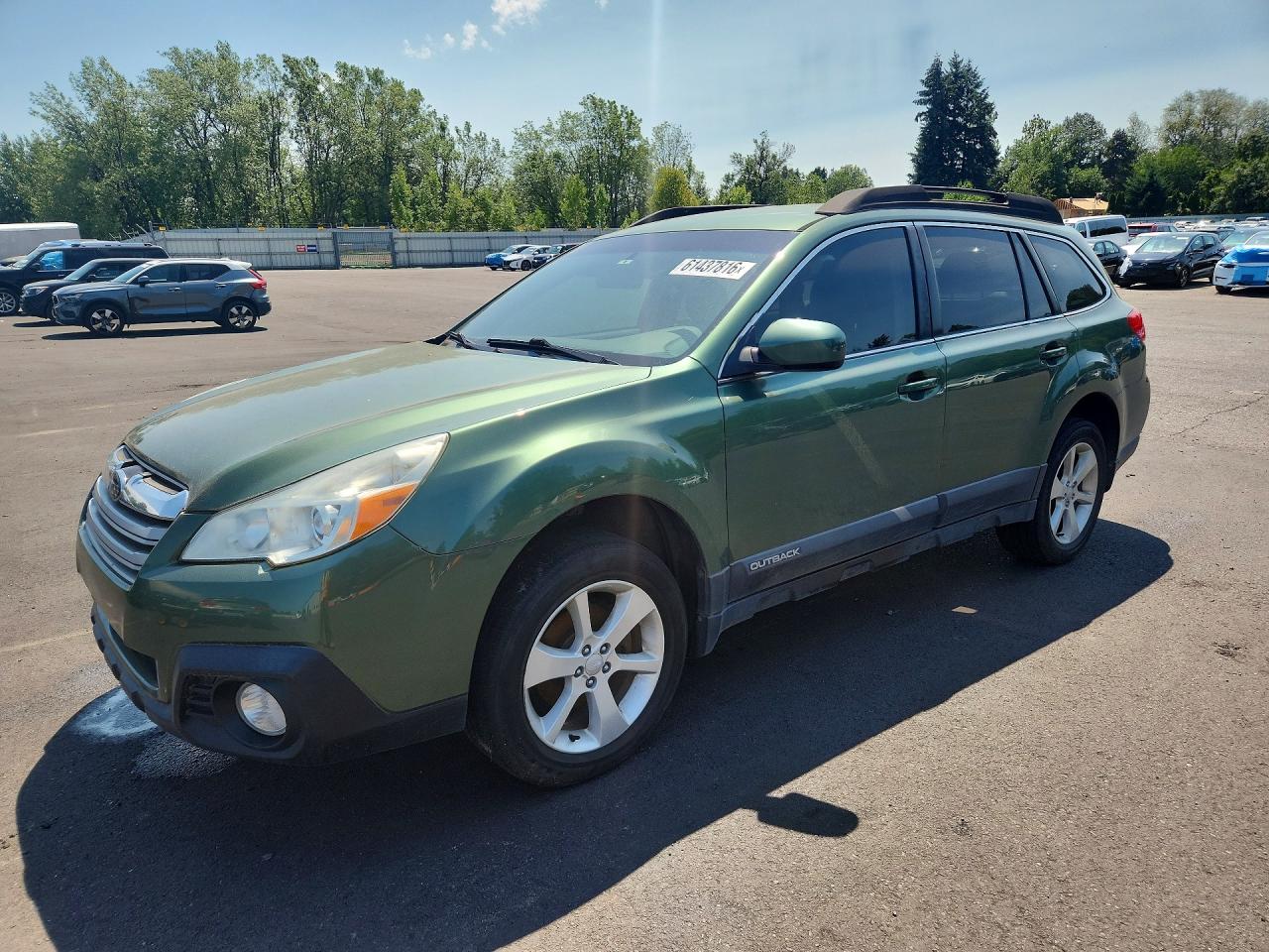 2013 Subaru Outback 2.5i Premium Green vin: 4S4BRCCC5D3288832
