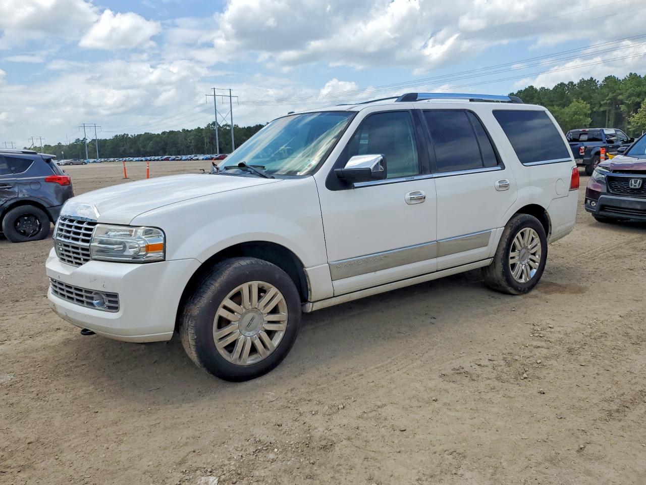2014 Lincoln Navigator Белый vin: 5LMJJ2H58EEL07867