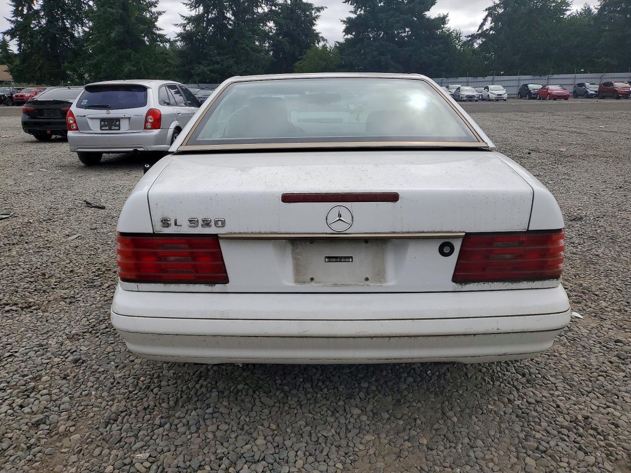 1996 Mercedes-benz Sl 320 White vin: WDBFA63F2TF138536