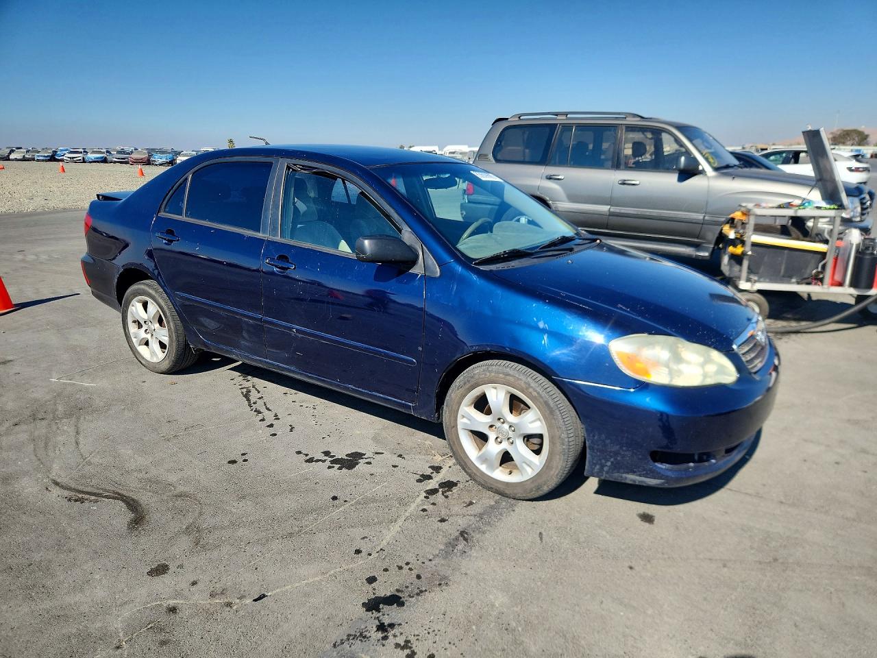 2007 Toyota Corolla Le Blue vin: 1NXBR32E27Z931218