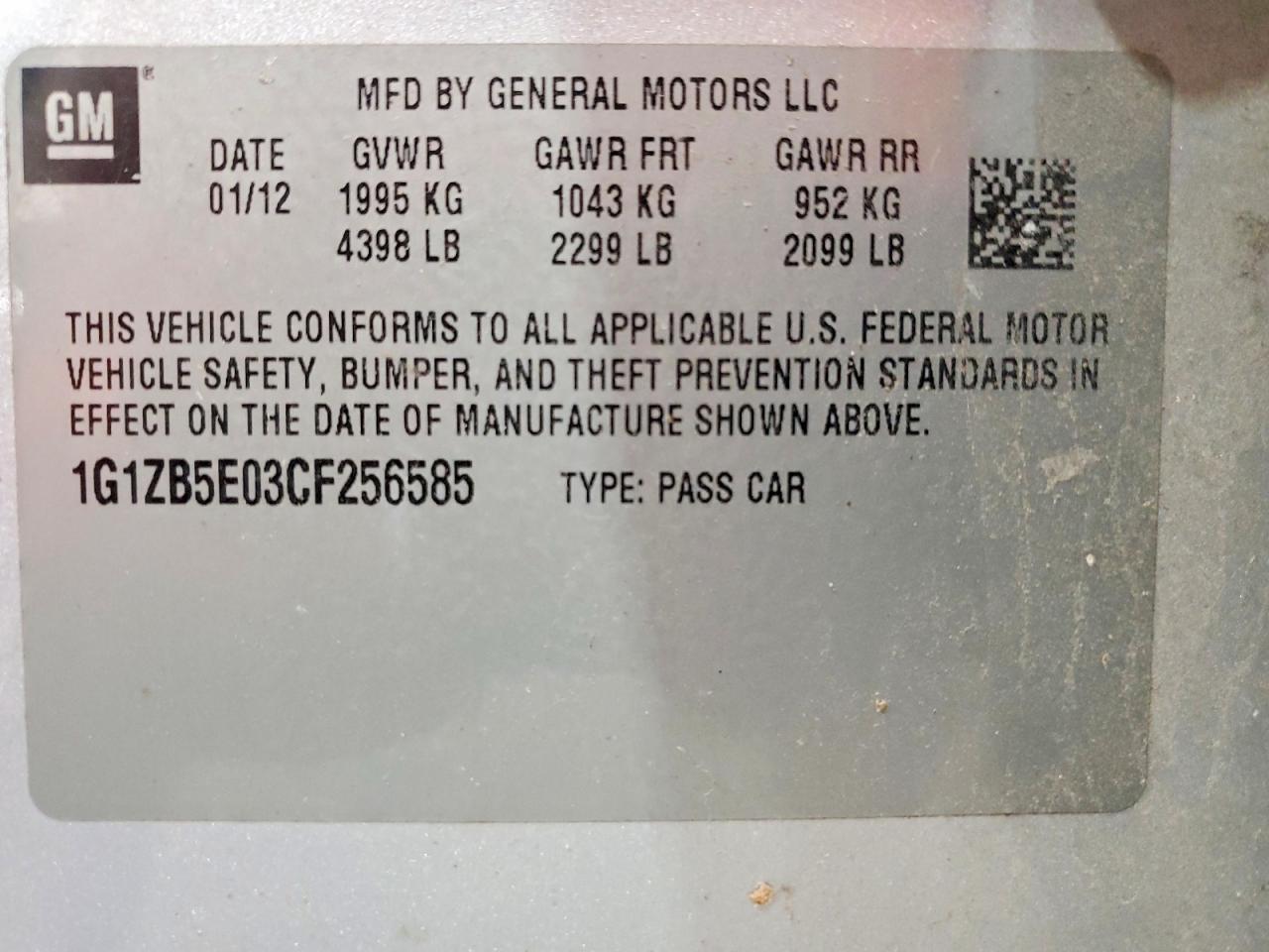 2012 Chevrolet Malibu Ls Silver vin: 1G1ZB5E03CF256585