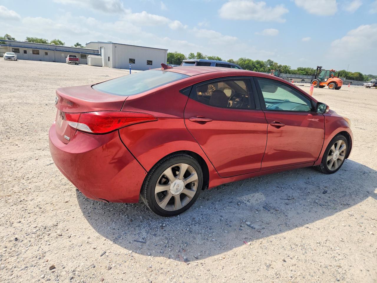 2013 Hyundai Elantra Limited Red vin: KMHDH4AE4DU697694