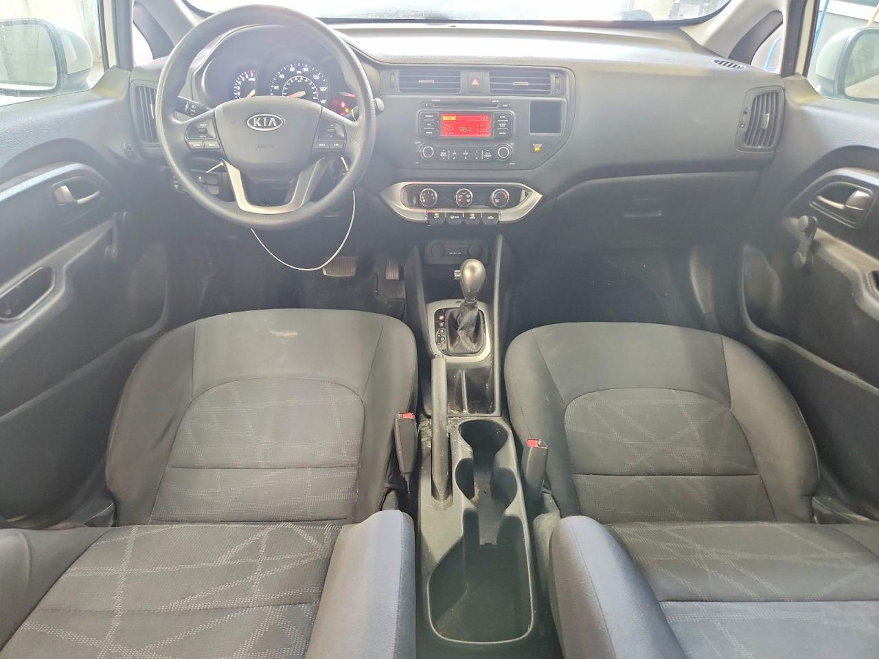 2012 Kia Rio Lx White vin: KNADM4A30C6033584