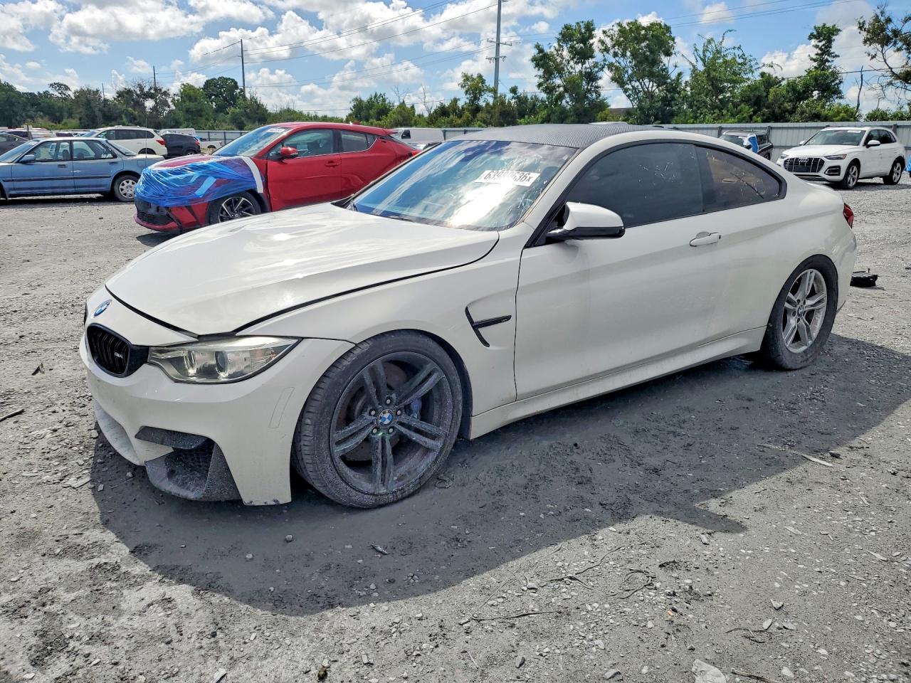 2015 Bmw M4 White vin: WBS3R9C59FK333107