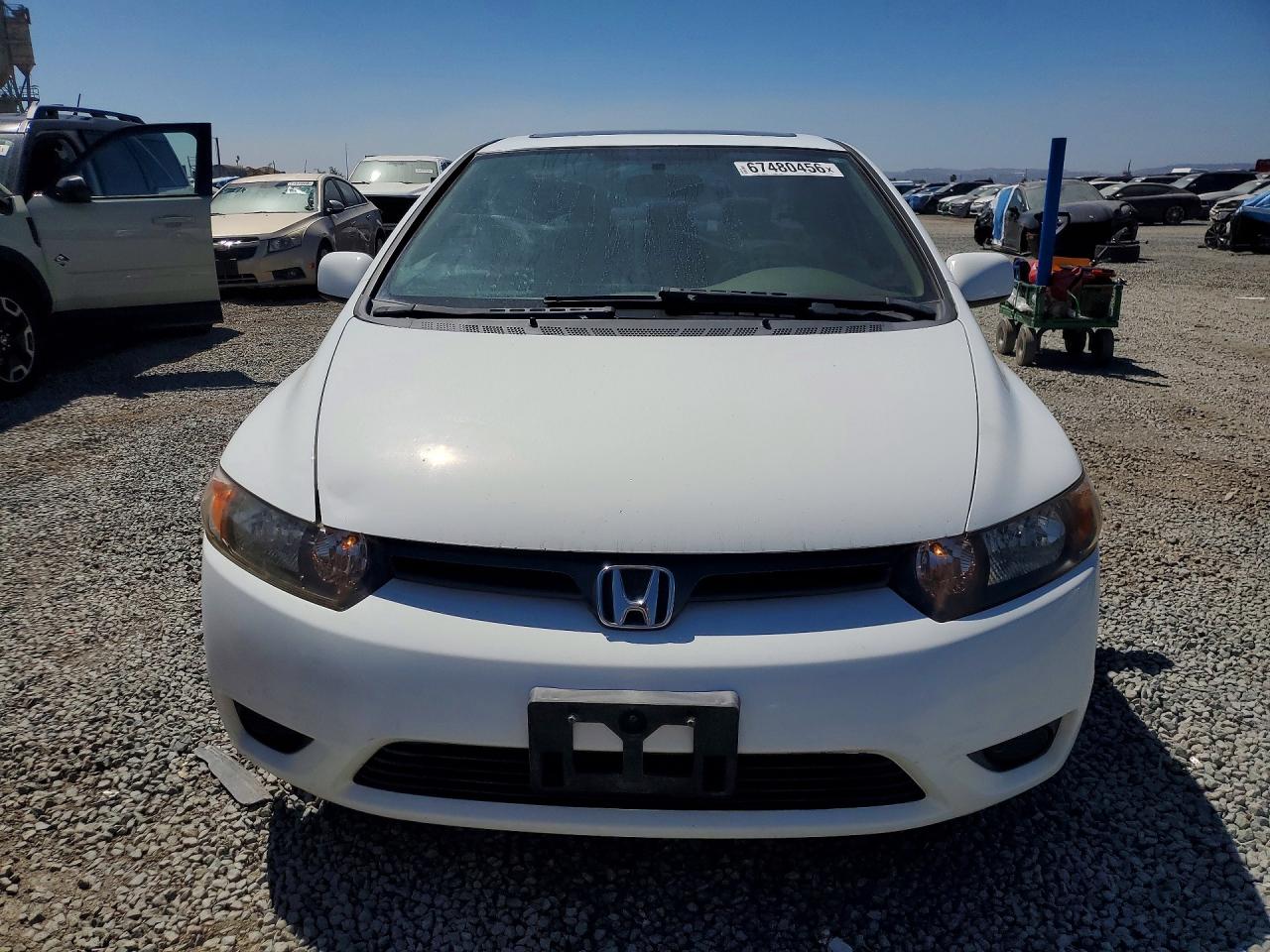 2006 Honda Civic Ex White vin: 2HGFG12866H528517