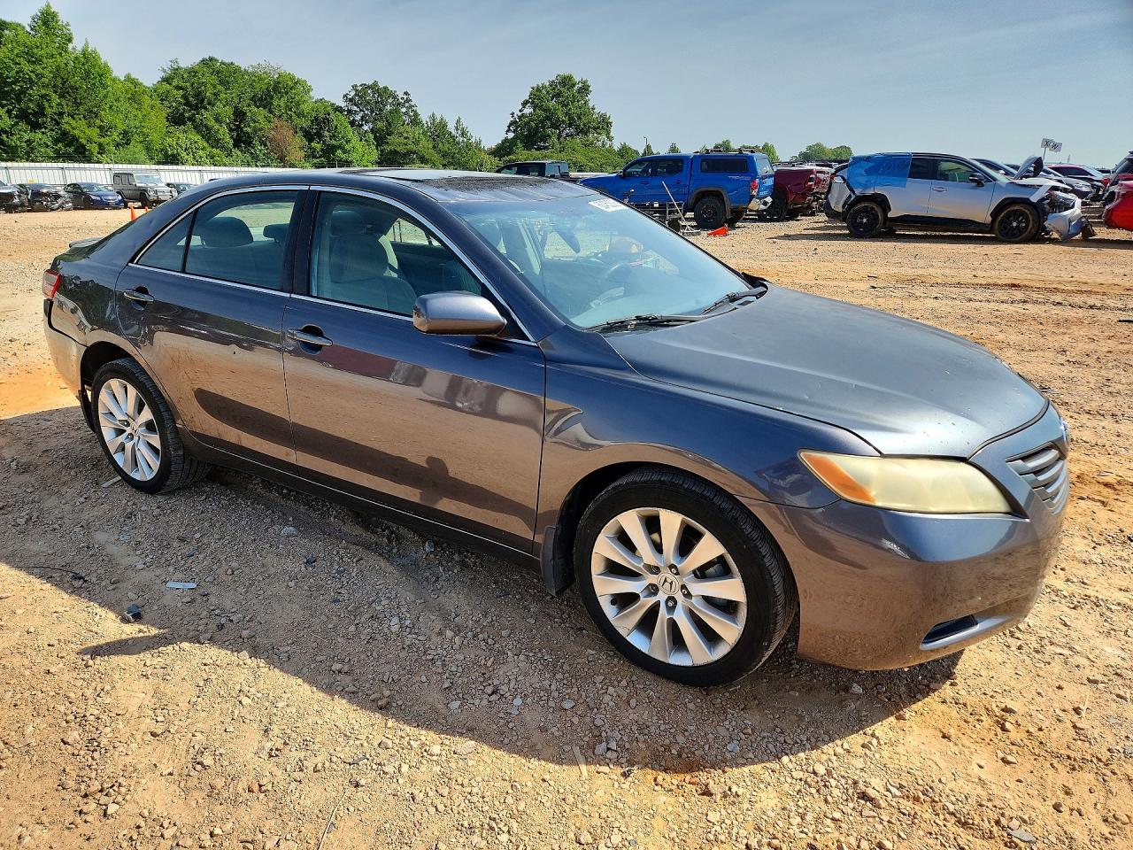 2007 Toyota Camry Le V6 Gray vin: JTNBK46K073021518