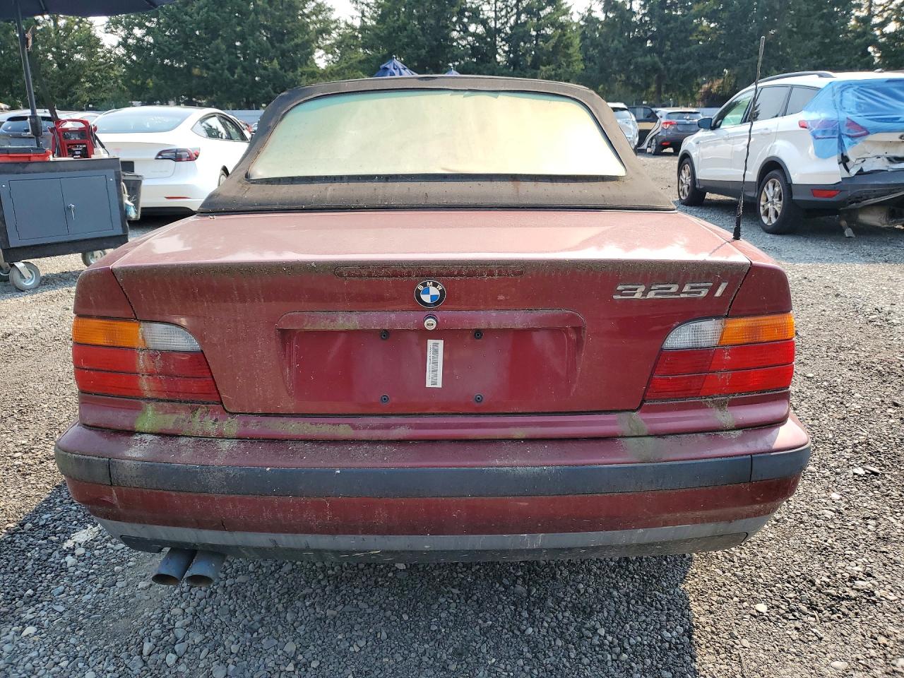 1994 Bmw 325 Ic Automatic Red vin: WBABJ6323RJD32950