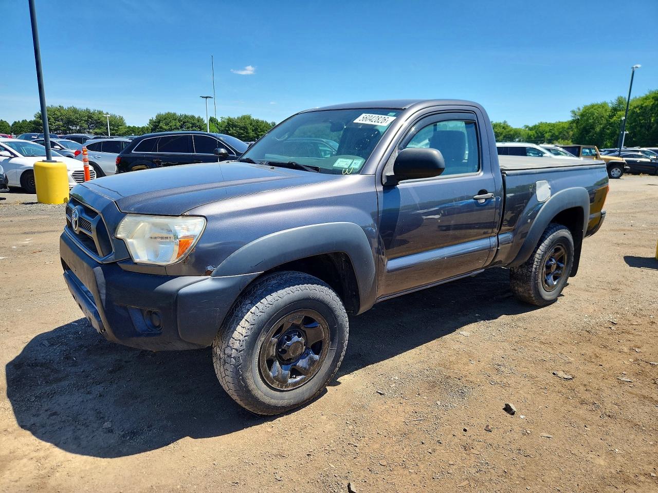 2012 Toyota Tacoma Base Gray vin: 5TFPX4EN9CX008325