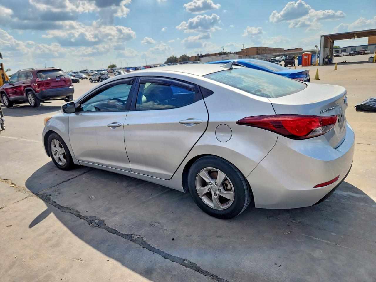 2014 Hyundai Elantra Se Silver vin: 5NPDH4AE4EH489668