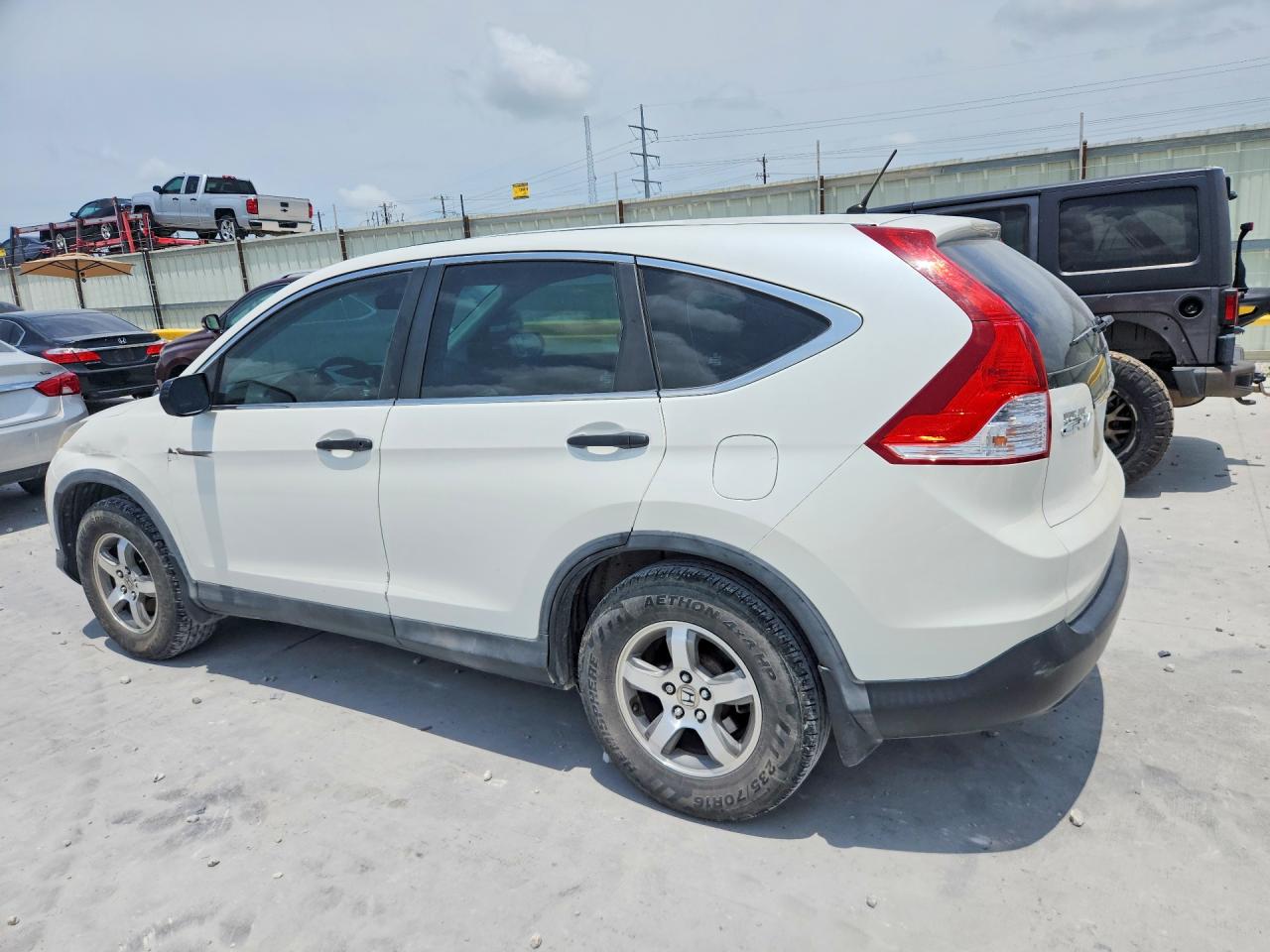 2013 Honda Cr-v Lx White vin: 5J6RM3H30DL027841