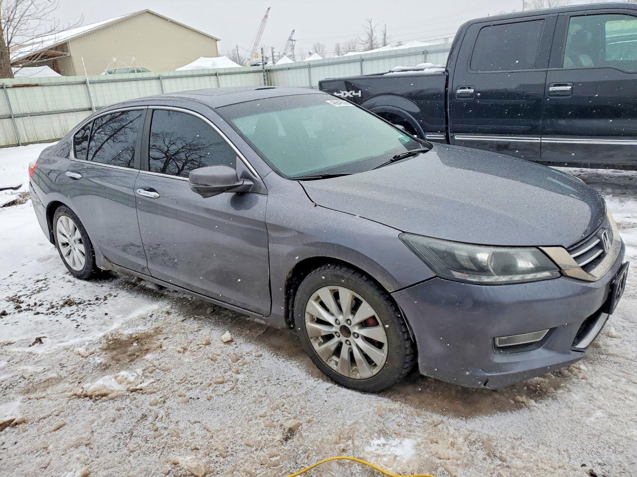 2013 Honda Accord Ex Gray vin: 1HGCR2F77DA027443
