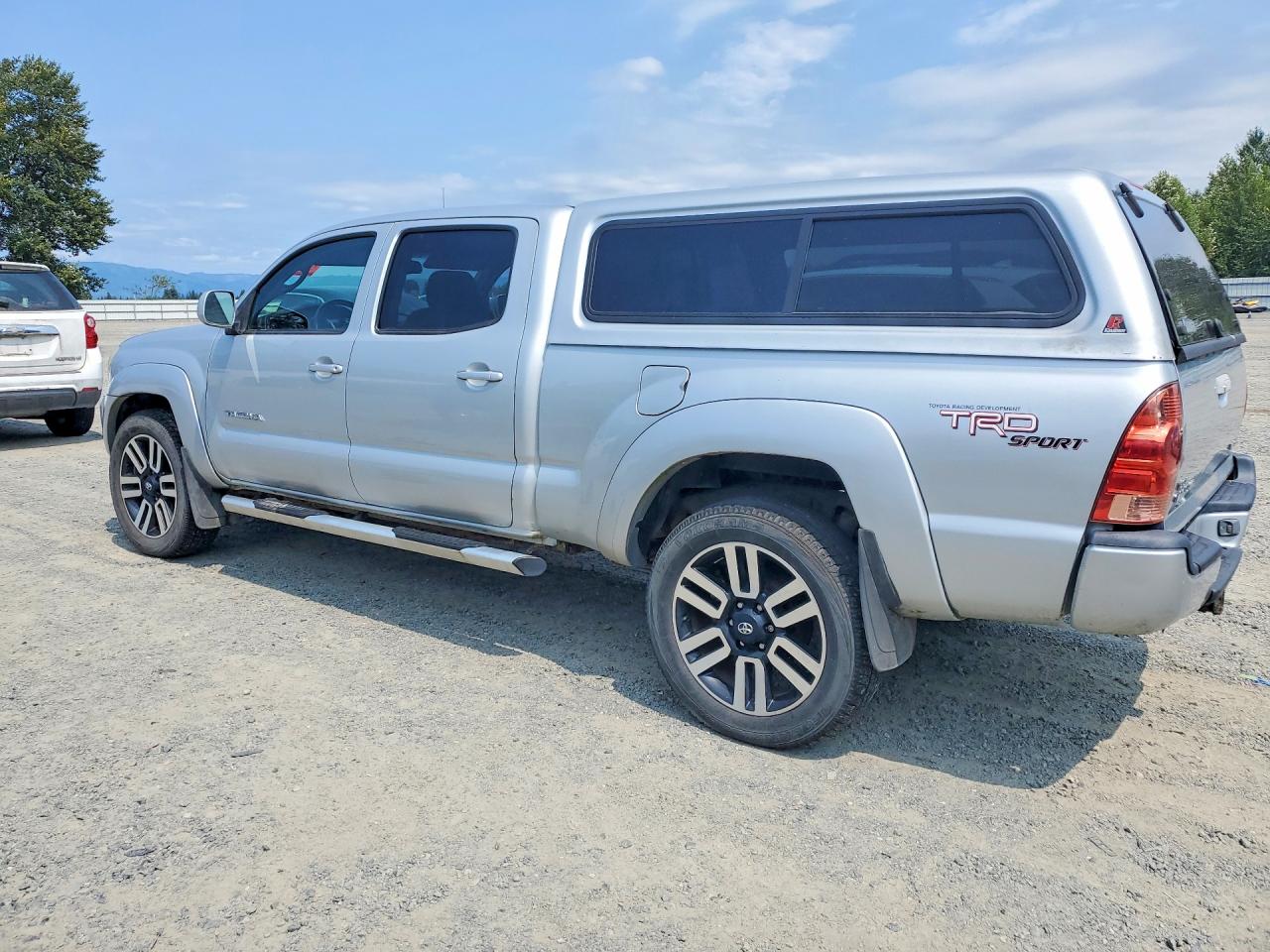 2005 Toyota Tacoma Double Cab Long Bed Silver vin: 5TEMU52N75Z124740
