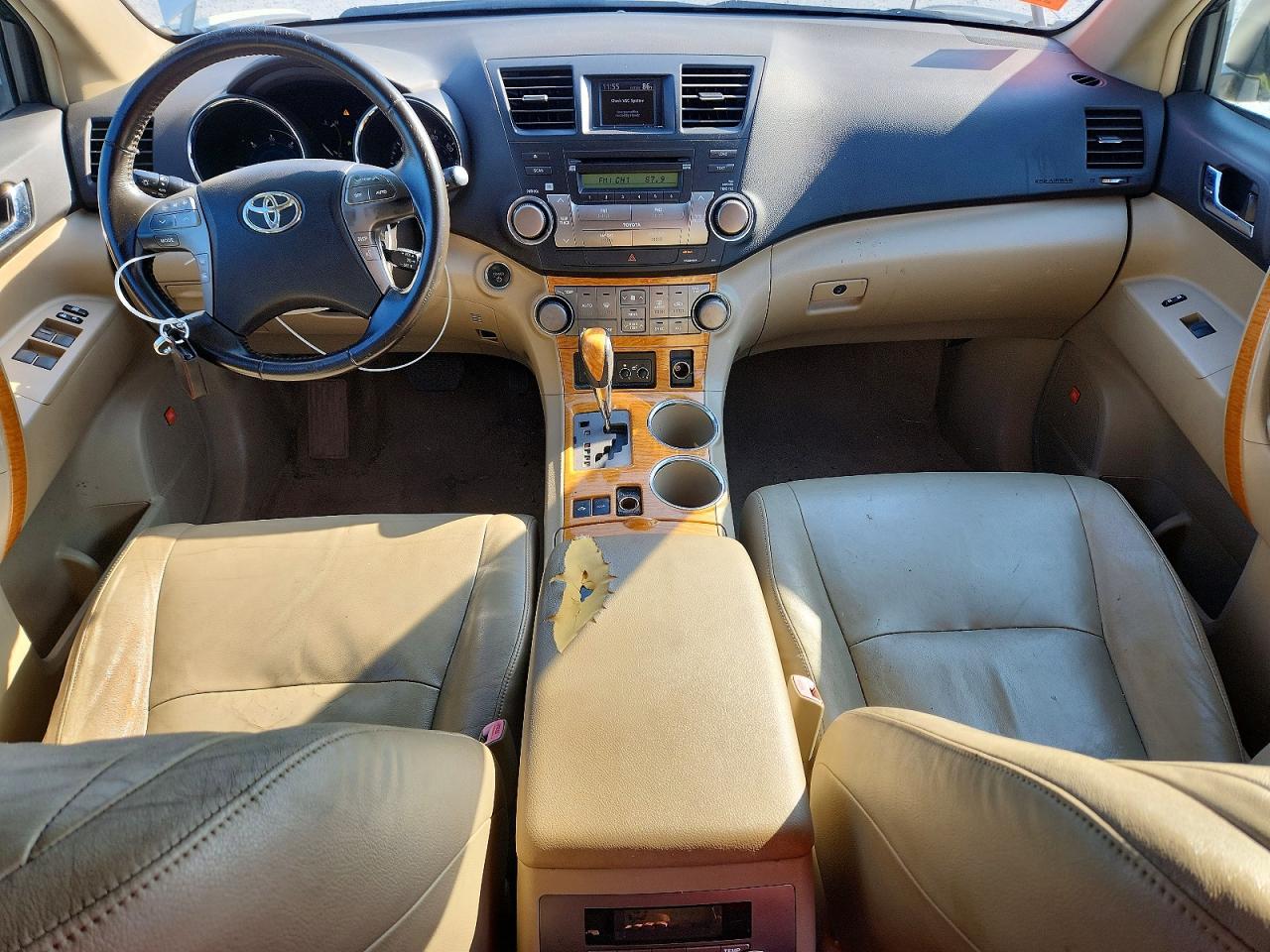 2008 Toyota Highlander Hybrid Limited White vin: JTEEW44A782004766