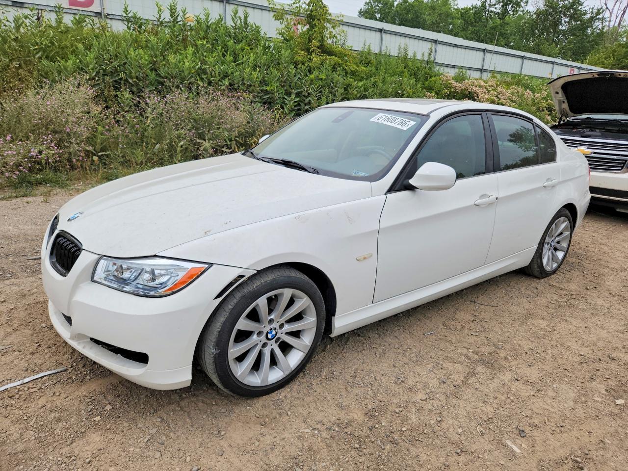 2011 Bmw 328 I White vin: WBAPH7C57BE850556