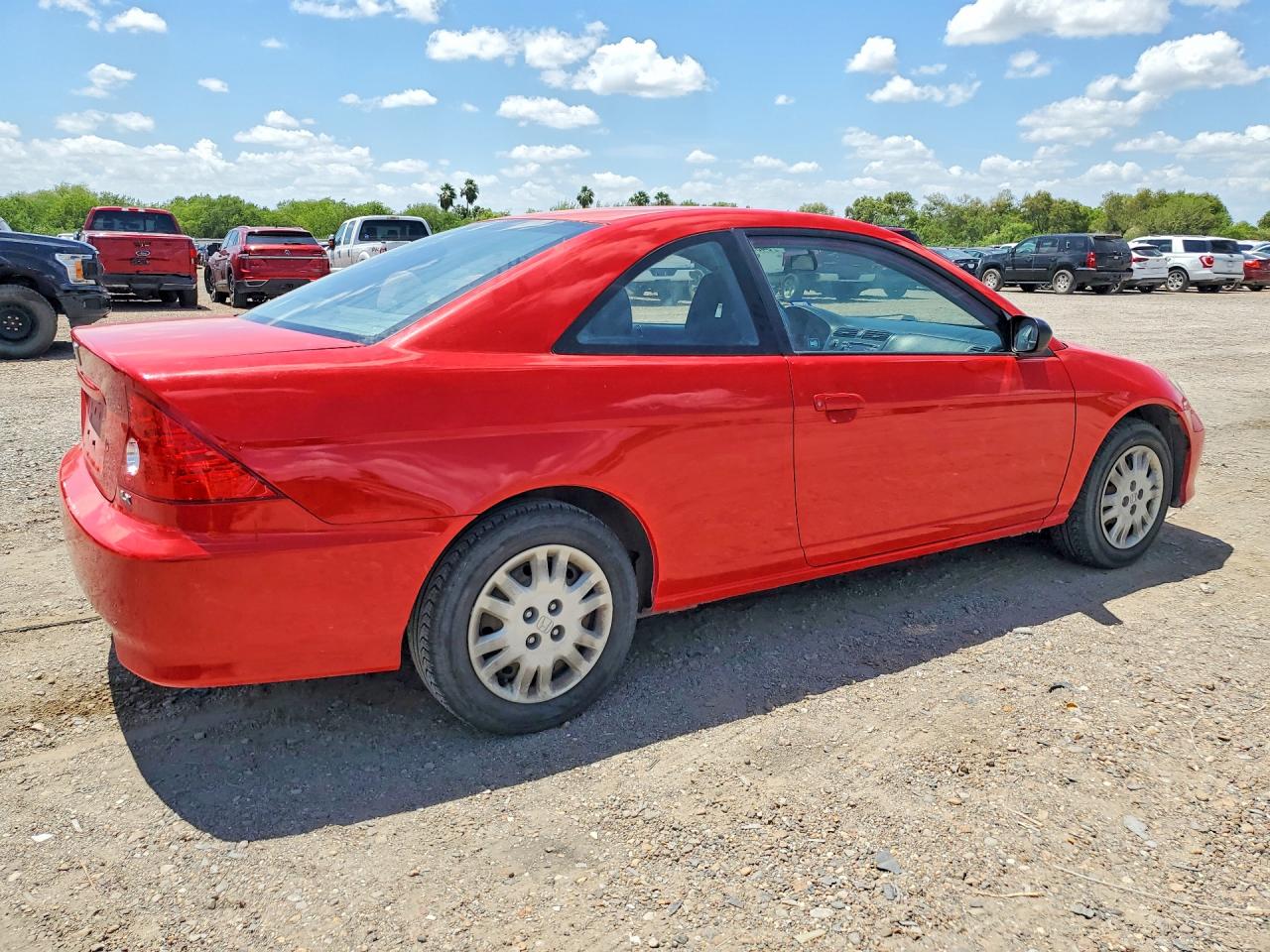 2004 Honda Civic Lx Красный vin: 1HGEM22574L081812