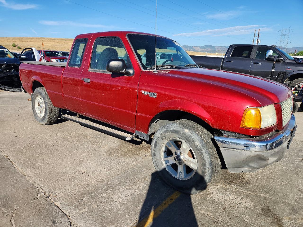 2003 Ford Ranger Super Cab Burgundy vin: 1FTYR15E63TA49144