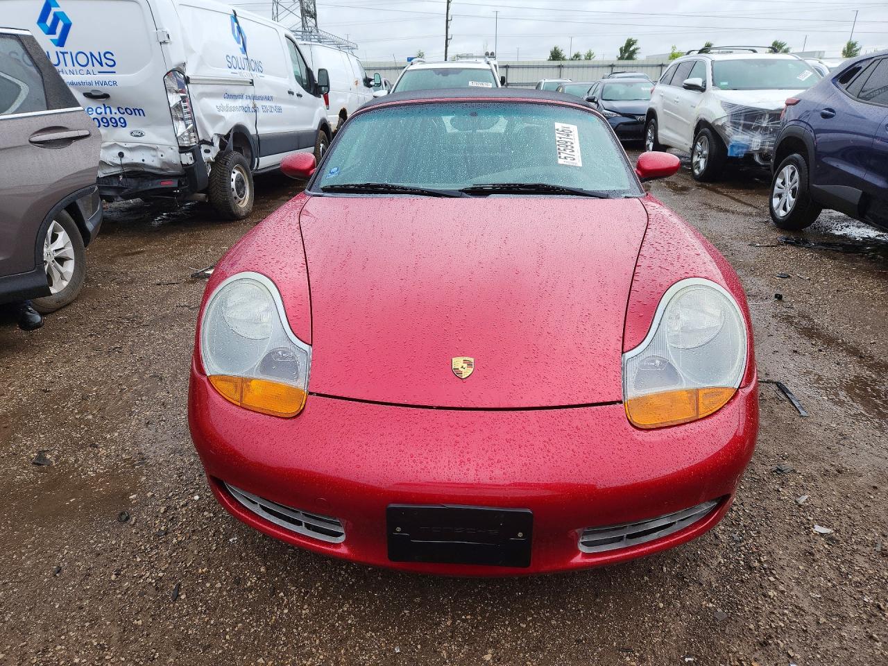 2001 Porsche Boxster Red vin: WP0CA29871U621728