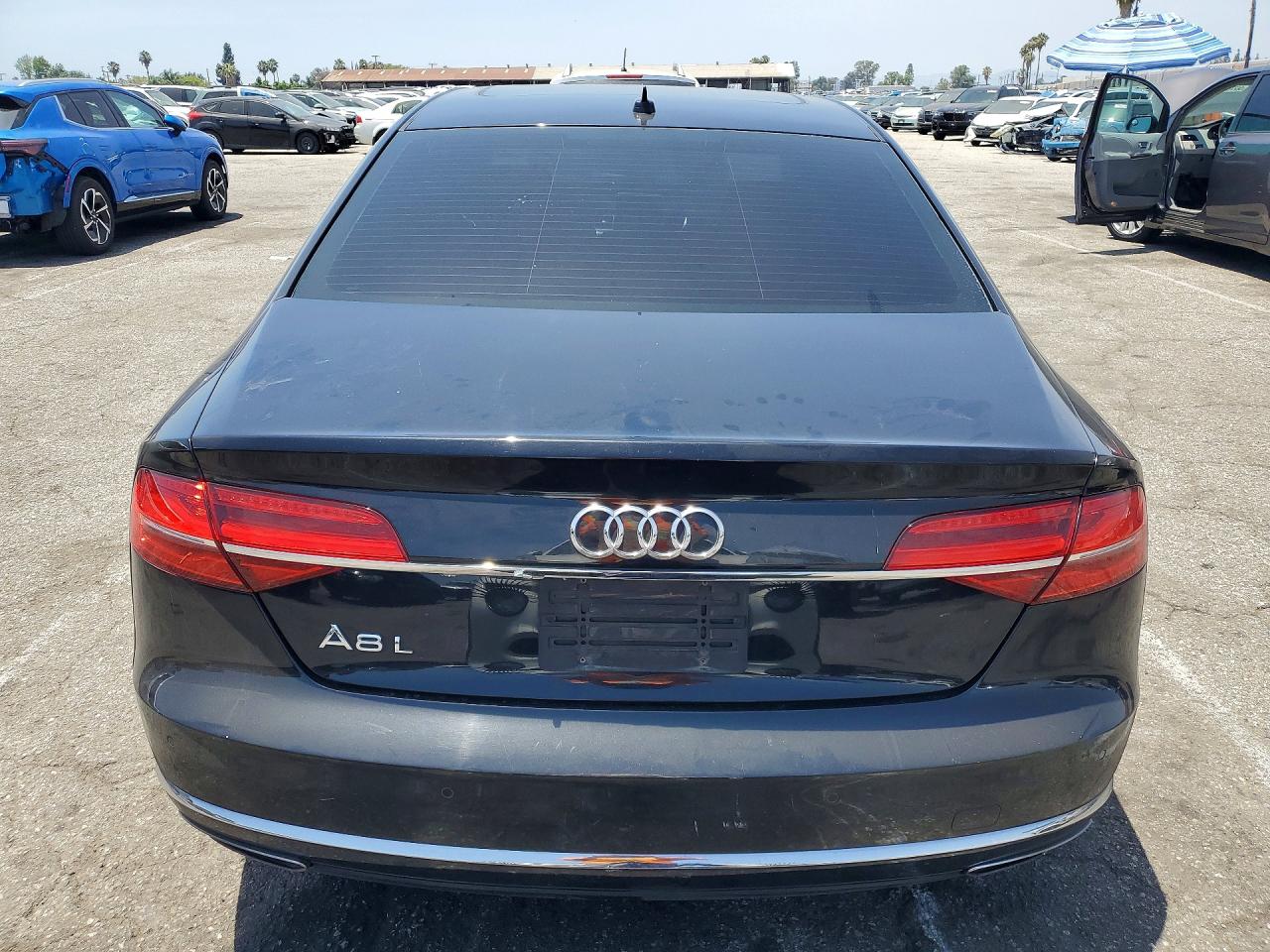 2015 Audi A8 L Quattro Black vin: WAU3GAFD5FN000609
