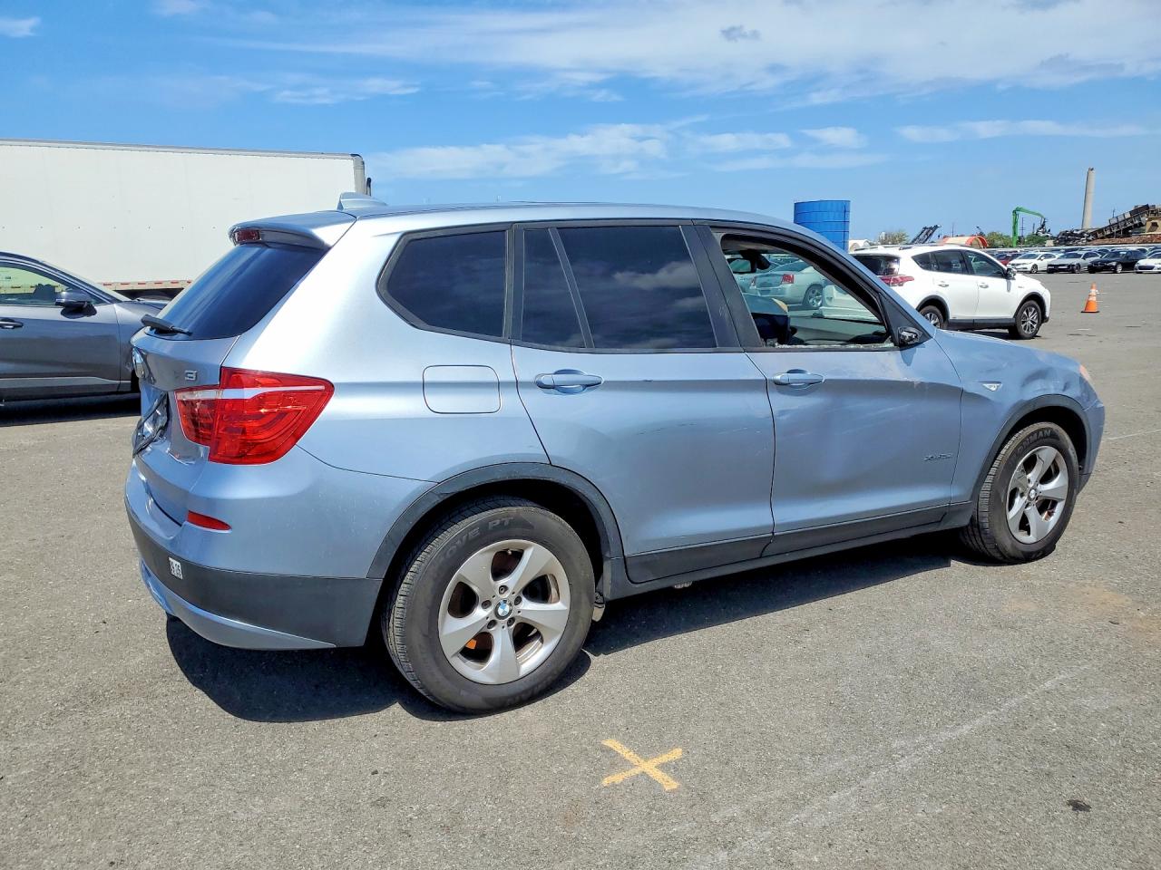 2012 Bmw X3 Xdrive28i Blue vin: 5UXWX5C59CL726421